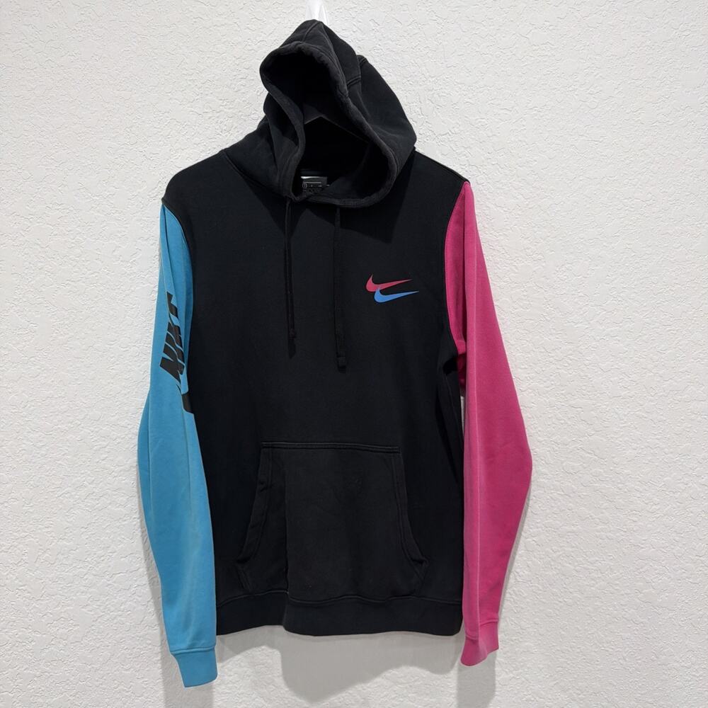 Nike City Brights Contrast Blue Pink Double Swoosh Retro 90s Vibe Size Small